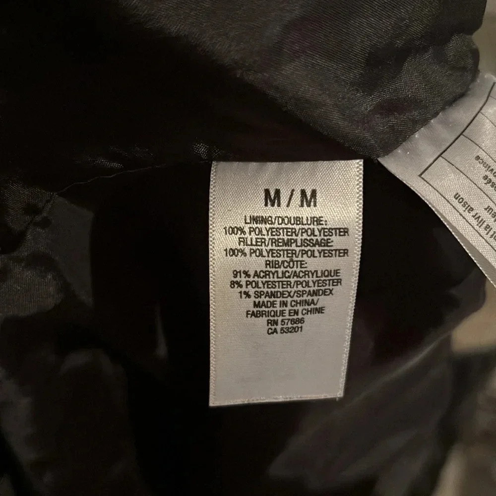 Aeropostale Black Puffer Y2K Full Zip Jacket size M - Picture 7 of 15